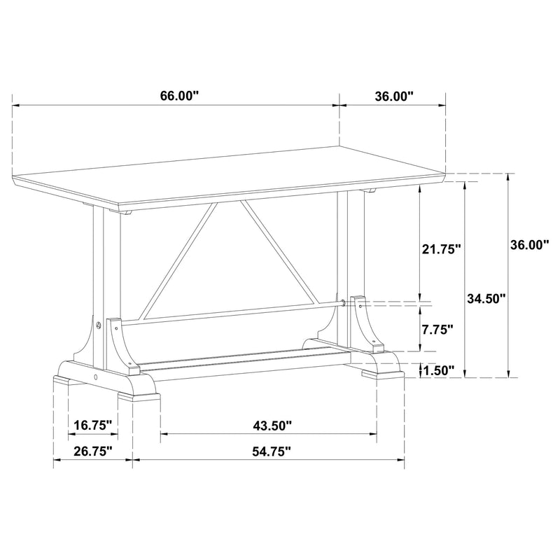 Aldrich 5 Pc Counter Height Dining Set