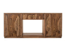 1 Drawer & 2 Door, TV Stand with Electric Fireplace Insert