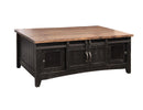 Pueblo Black 2 Sliding Doors, 2 Mesh Doors on each side