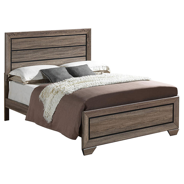 Kauffman Eastern King Panel Bed Washed Taupe image