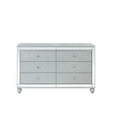 Gunnison 6-drawer Dresser Silver Metallic