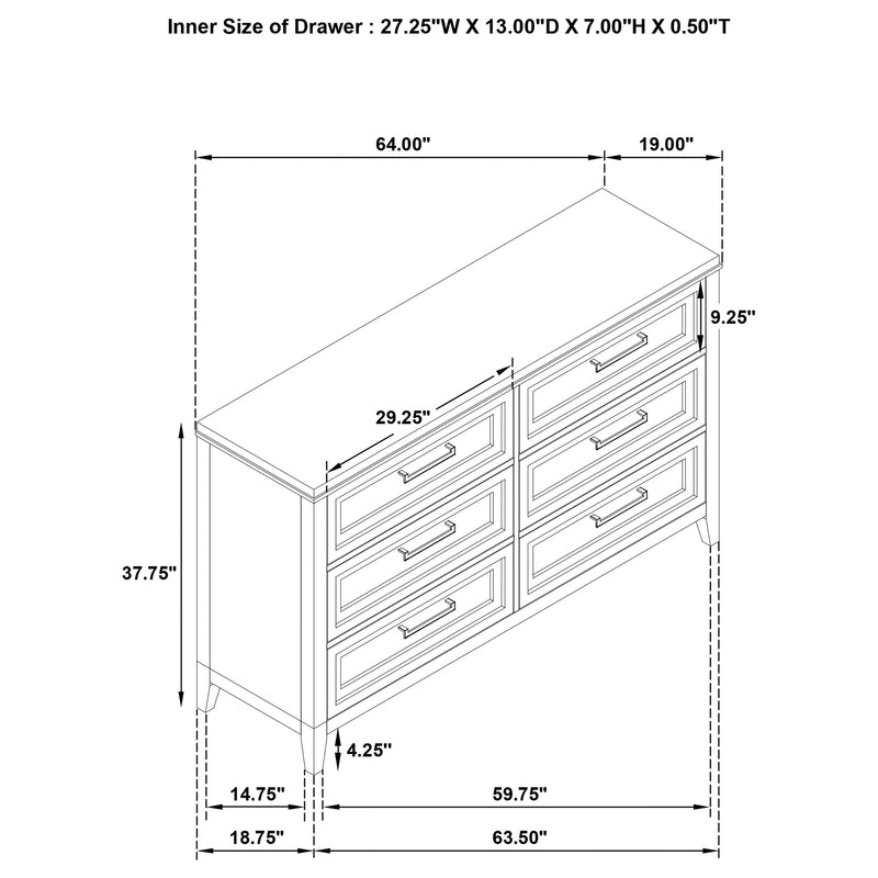 Marielle 4 Pc Bedroom Set