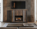 Loft Brown Matel Fireplace
