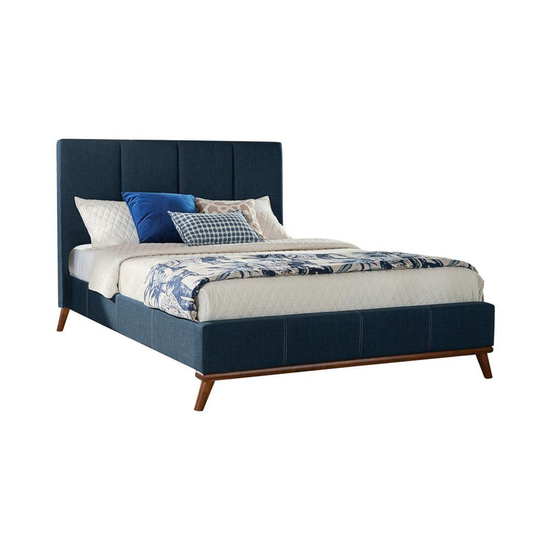 Charity Eastern King Upholstered Bed Blue image