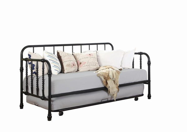 Marina Twin Metal Daybed with Trundle Black image