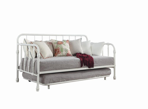 Marina Twin Metal Daybed with Trundle White image
