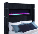 Tisdall Wingback TV Bed with Flame Visualizer