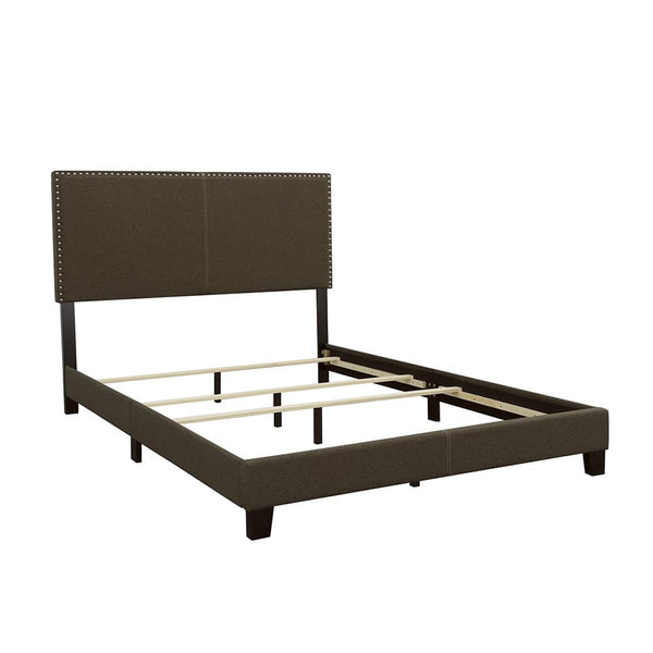 Boyd California King Upholstered Bed with Nailhead Trim Charcoal image