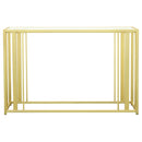 Adri Rectangular Glass Top Sofa Table Clear and Black Nickel