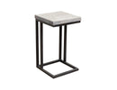 Vista Iron base and Wooden Top, C-Shaped Table