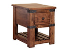 Parota Chair Side Table w/1 drawer