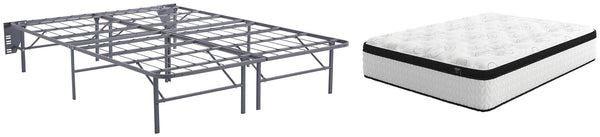Chime 12 Inch Hybrid 2-Piece Mattress Set with Better Than A Boxspring