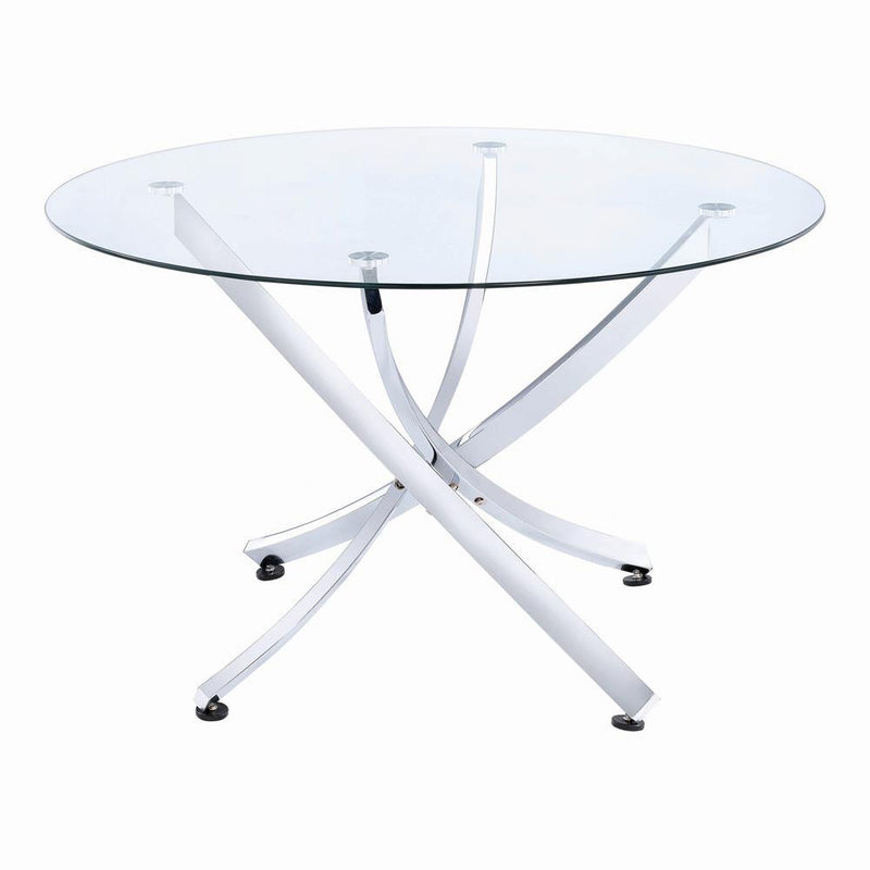 Walsh Contemporary Chrome Dining Table