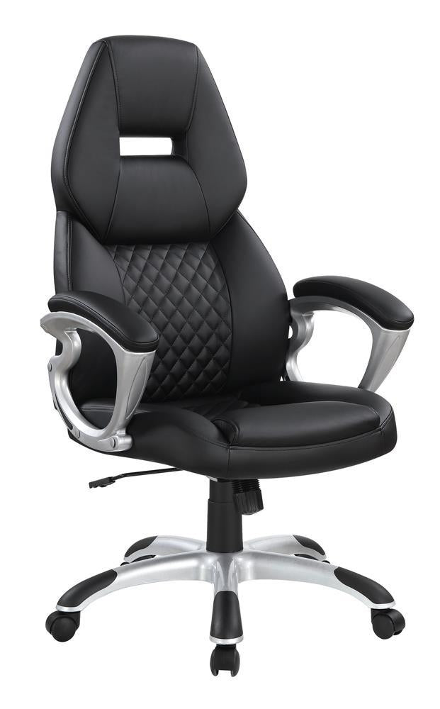 Transitional Black High Back Office Chair