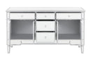 Duchess 5-drawer Accent Cabinet Silver