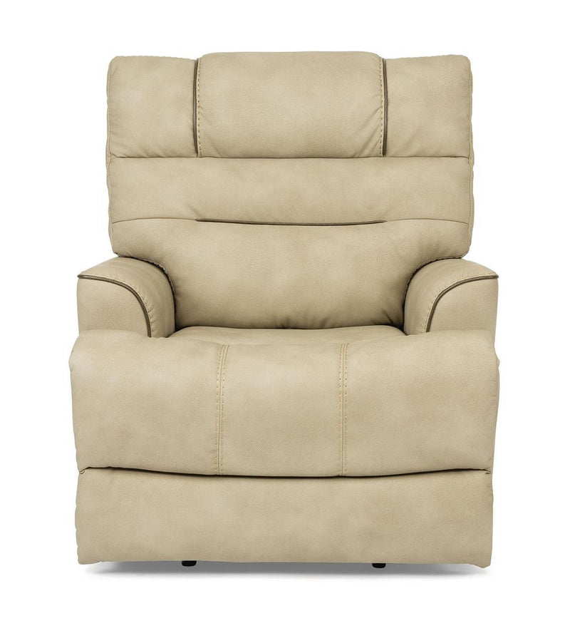 Flexsteel Brian Power Recliner with Power Headrest and Lumbar