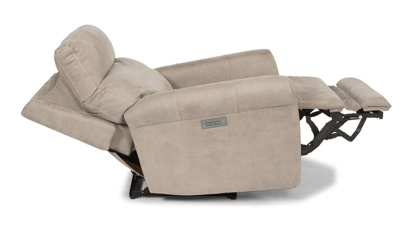 Flexsteel Owen Power Recliner with Power Headrest and Lumbar