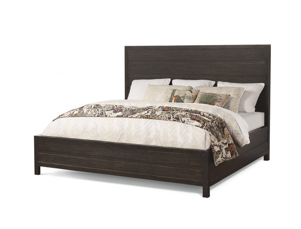 Flexsteel Wynwood Cologne California King Panel Bed in Dark Brown image