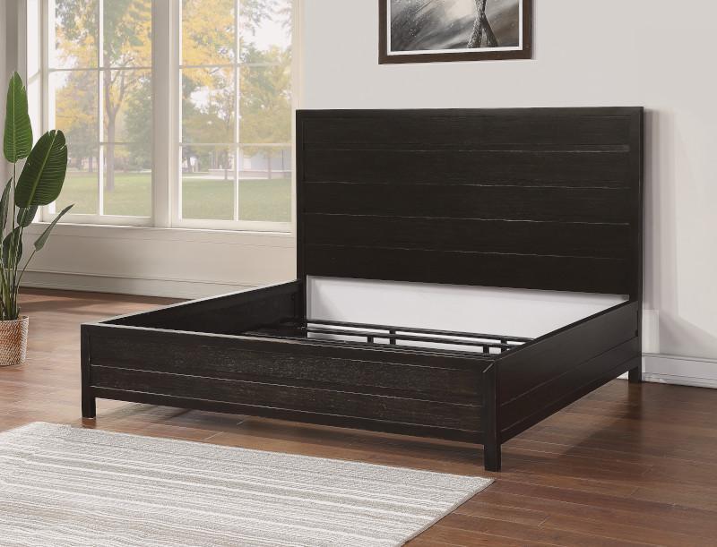 Flexsteel Wynwood Cologne California King Panel Bed in Dark Brown