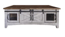 Pueblo Gray Cocktail Table 8 Doors