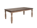 Natural Stone Dining Table w/ Turned Legs