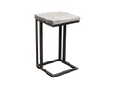 Vista Iron base and Wooden Top, C-Shaped Table
