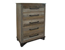 Loft Brown 5 Drawer, Chest