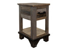 Loft Brown Chair Side Table 1 Drawer