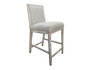 Sahara 24" Uph. Barstool, white finish