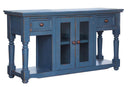 Aruba 2 Drawer and 2 Doors. Sofa Table, Dark Blue finish