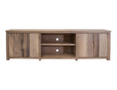 Natural Parota 93" TV Stand w/ 4 Doors
