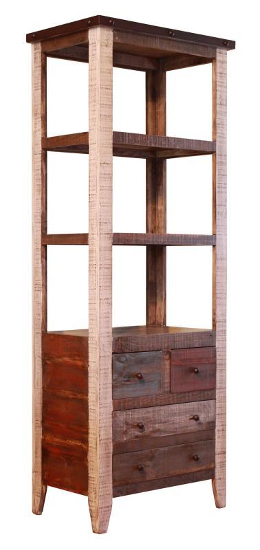 Antique Multicolor Universal Pier, 4 Drawers, 3 Shelves image