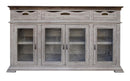 Gray Console 3 Drawers 4 Doors