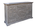 Terra Gray 6 Drawer, 2 Doors Dresser
