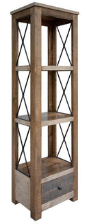 Andaluz 3 Shelves, 1 Drawer Bookcase