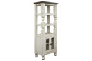 Stone 2 Door Bookcase Pier for Wall Unit
