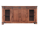 Parota 70" TV Stand w/4 Doors and Shelves