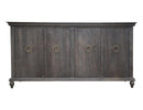 Capri Console w/4 Doors Charcoal Finish*