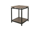 Blacksmith End Table, w/ shelf