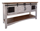 Pueblo Gray Sofa Table 4 Doors