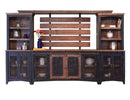 Pueblo Black Universal Pier w/2 Mesh Doors