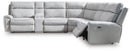 Social Pointe Reclining Sectional with Storage Console