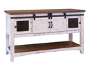 Pueblo White 2 Sliding Doors, 2 Mesh Doors on each side