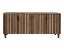 Tiza 4 Doors, Console Brown, w/multicolor doors
