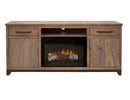 Natural Parota 70" Electric Fireplace