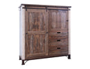 Antique Multicolor 3 Drawer, 1 Sliding Door, 1 Door Gentleman’s Chest